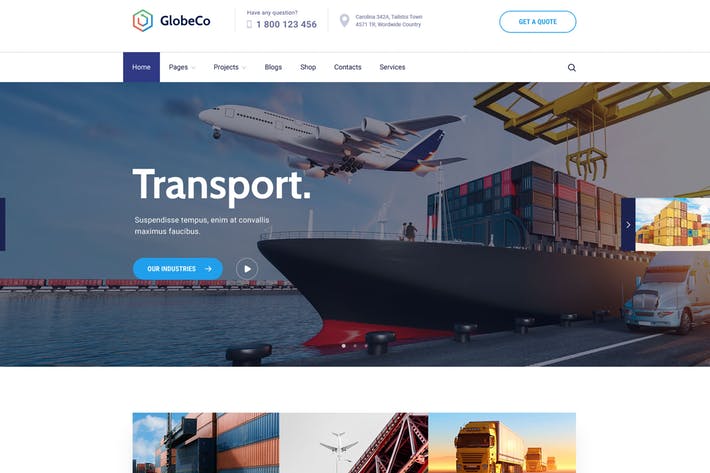 GlobeCo-运输和物流WordPress