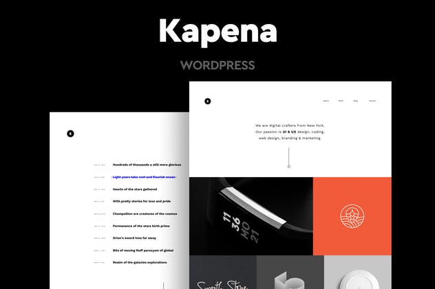 Kapena-最小组合WordPress主题