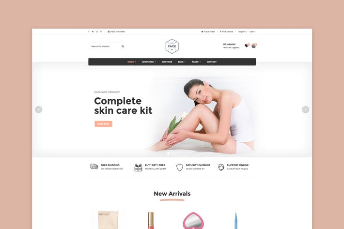 Vicky-化妆 WooCommerce WordPress主题