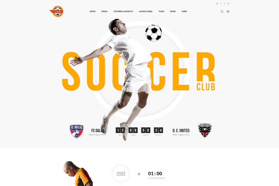 Soccer Club-足球队WordPress主题