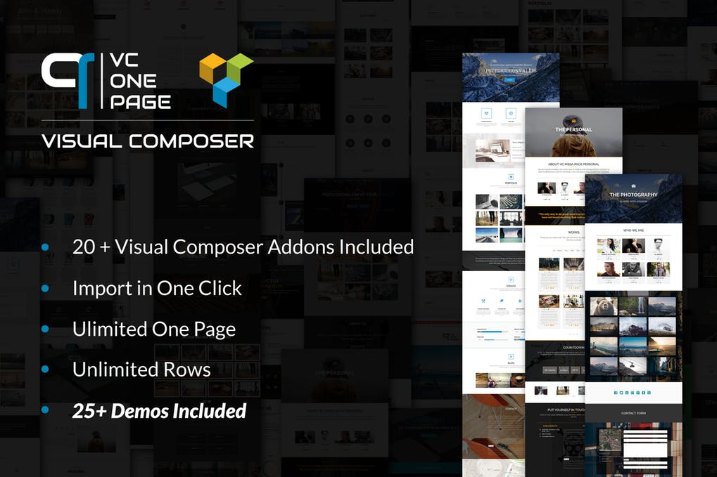 VC一页生成器-Visual Composer的附加组件-WordPress插件