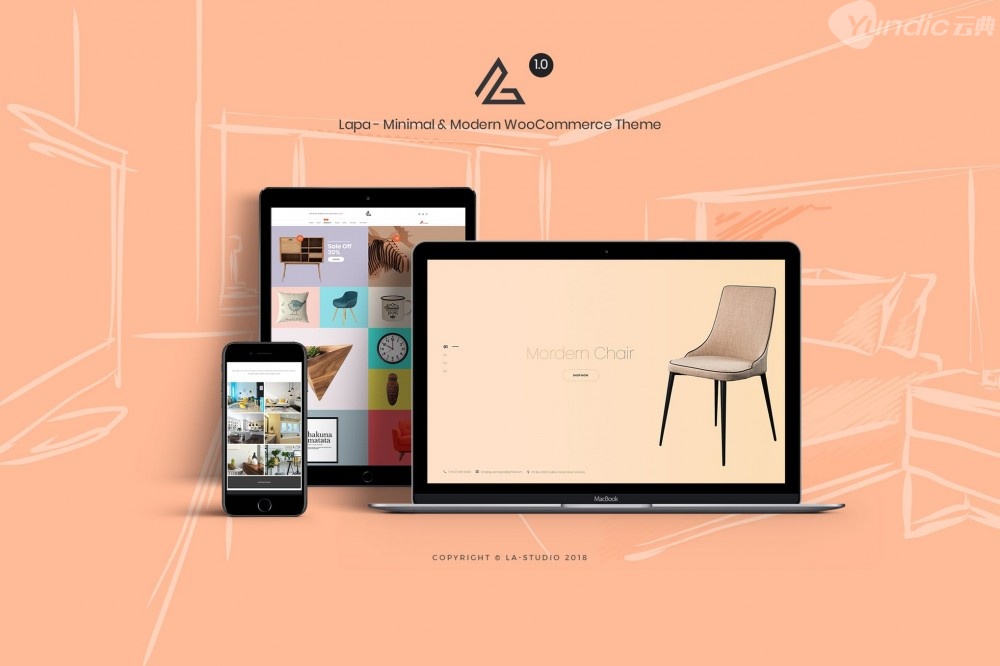 Lapa -最小的&现代WooCommerce主题