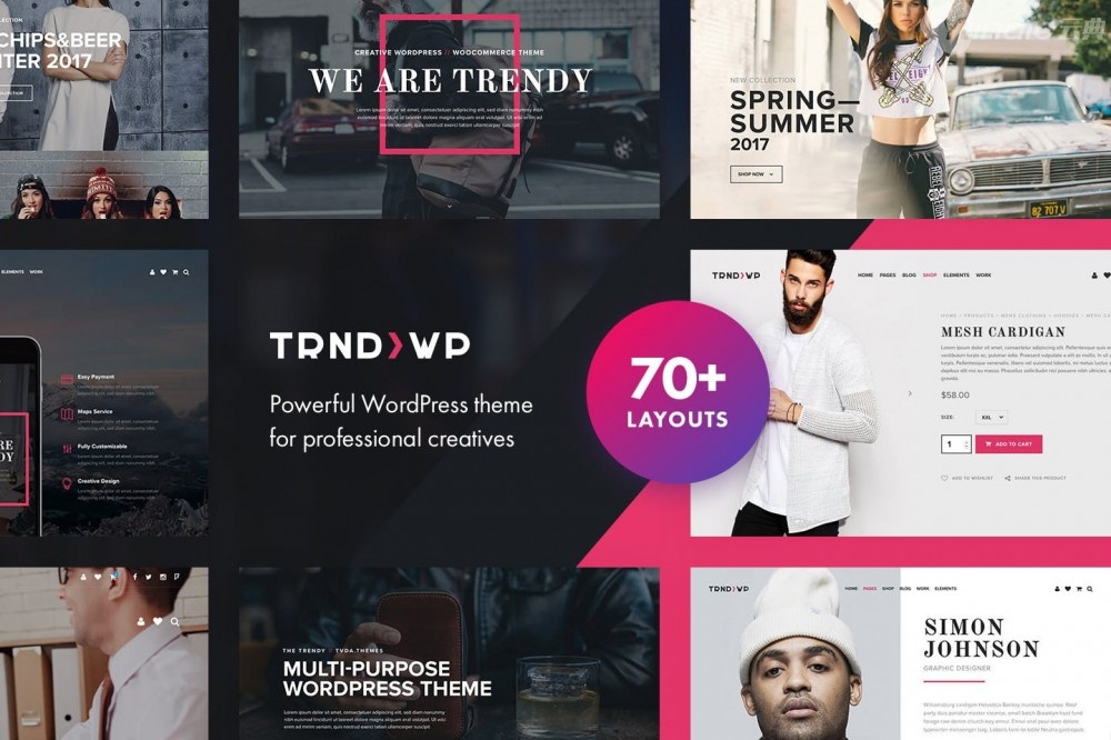 时尚-创意多用途WordPress主题