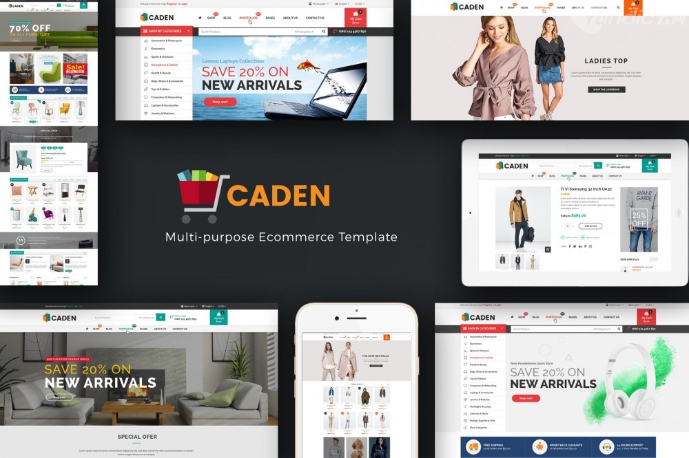 Caden – Mega商店响应WordPress主题