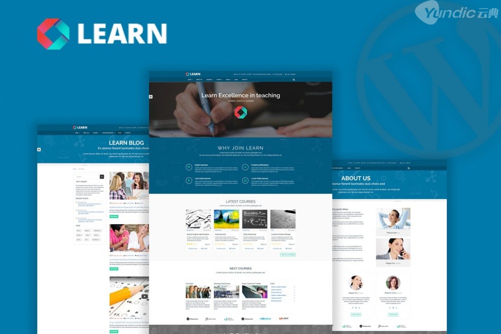 学习-教育，电子教学WordPress主题