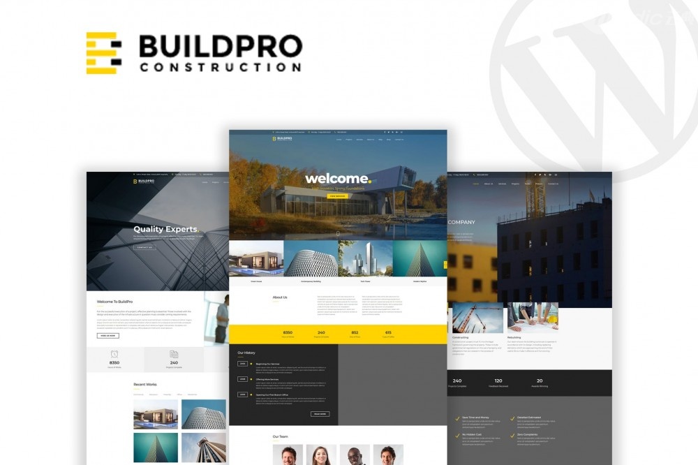 BuildPro -商业&放大器建设WordPress主题