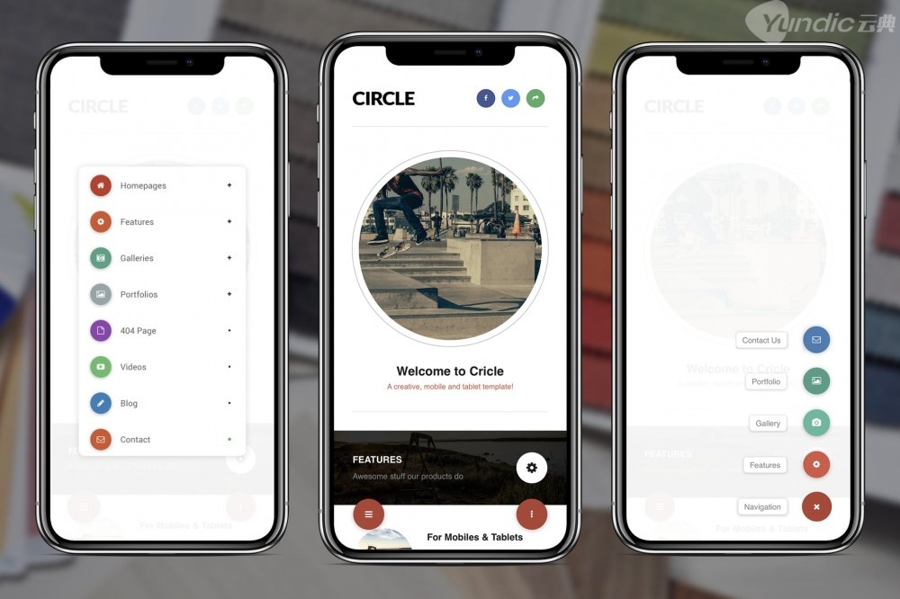 圈出移动|移动WordPress主题
