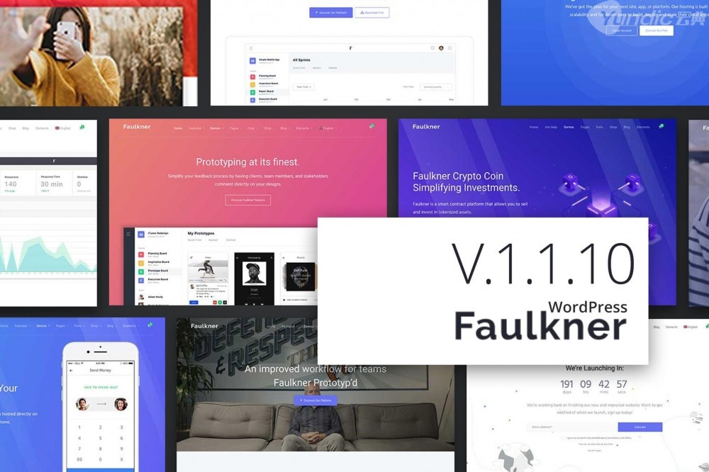 福克纳响应WordPress主题多用途