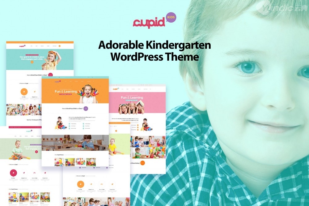 丘比特-可爱的幼儿园WordPress主题