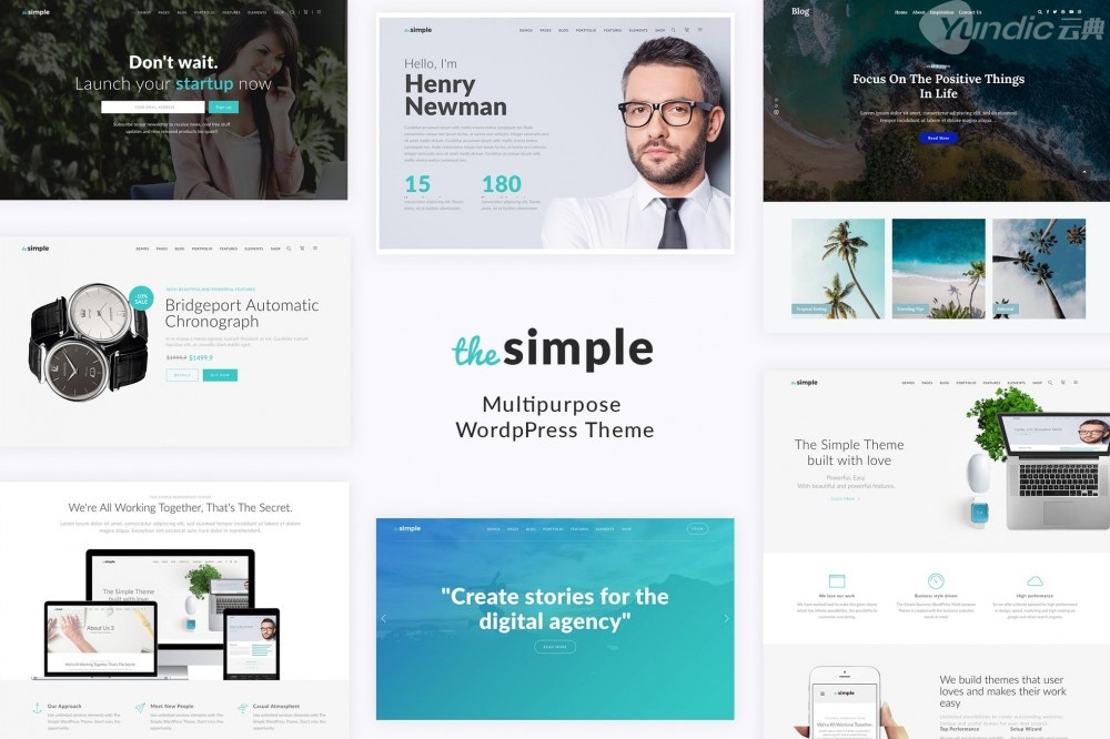 简单-业务WordPress主题