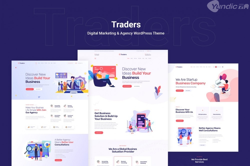 Traders-数码市场推广机构WordPress