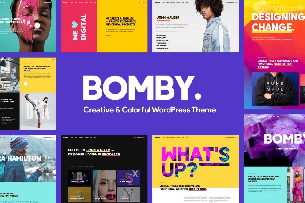 Bomby-创造性的多用途WordPress主题