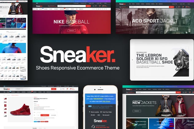 Sneaker-WordPress的鞋子主题