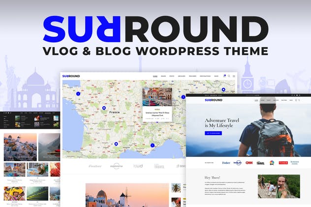 Surround-Vlog和博客WordPress主题