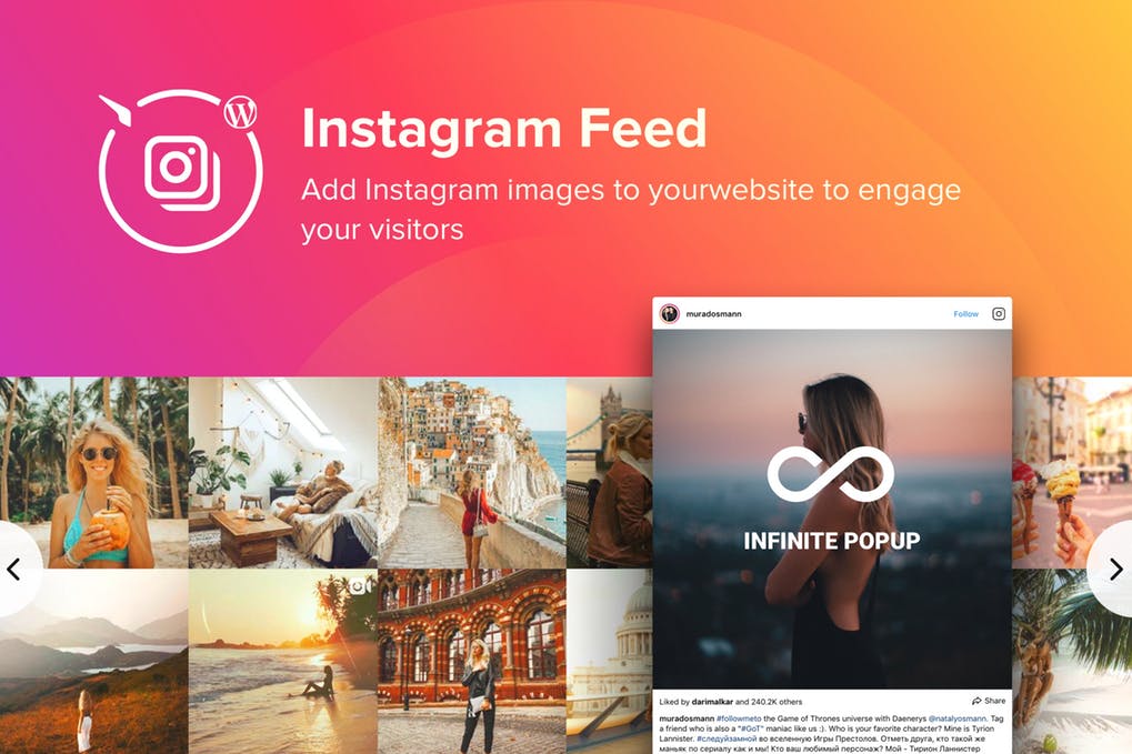 WordPress Instagram Feed插件-wordpress插件