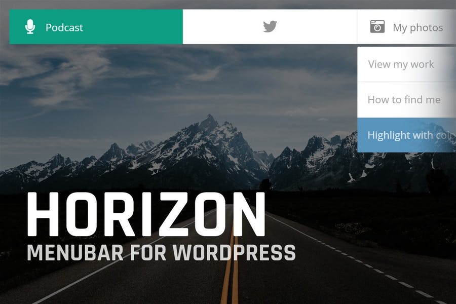 Horizo​​n：WordPress的菜单栏