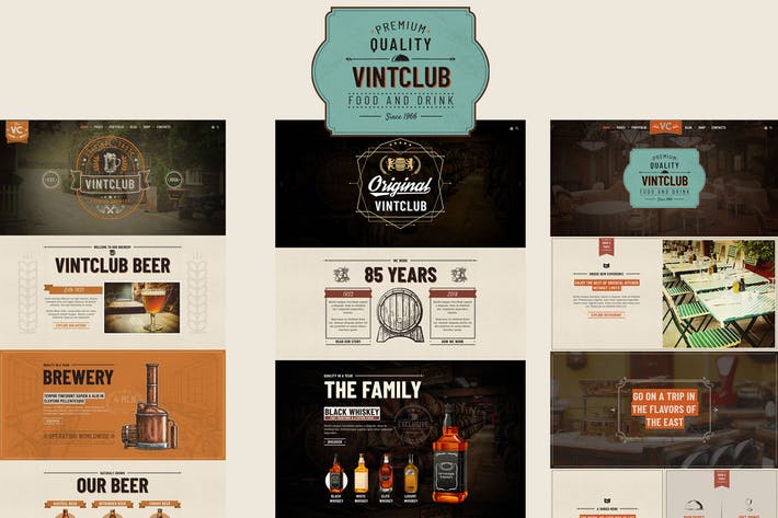 VintClub-酒吧和威士忌酒吧WordPress主题