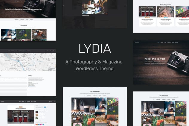Lydia-摄影与杂志WordPress主题