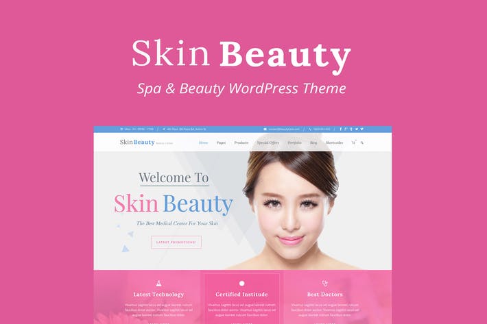 Skin Beauty-美容| 温泉| 沙龙WordPress主题