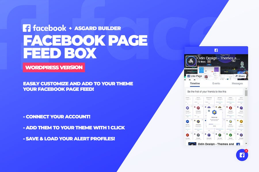Facebook Page Feed Box WordPress插件
