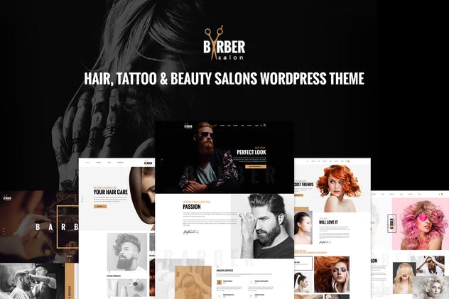 Barber-头发，纹身和美容院WP Theme
