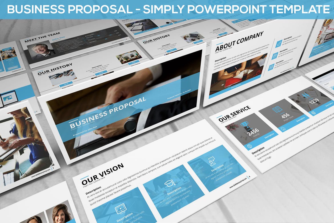 简单的业务建议-Powerpoint模板