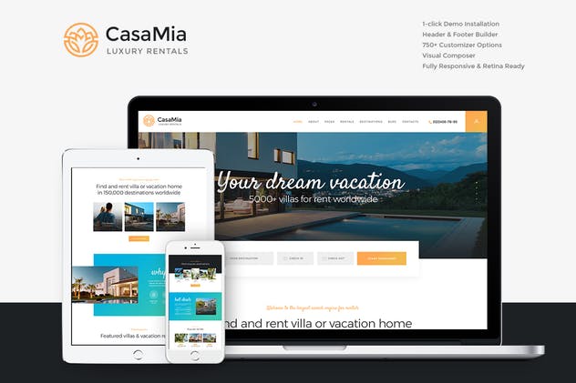 CasaMia-房地产WordPress