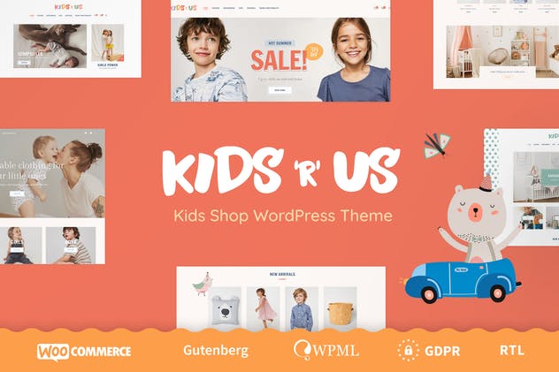 Kids’R’Us-玩具店和儿童服装店主题