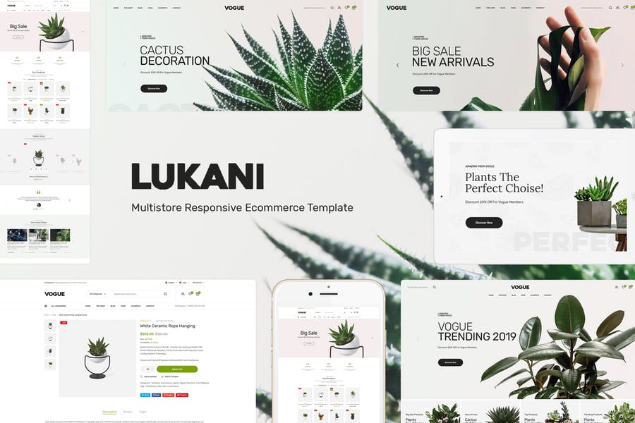 Lukani-WooCommerce WordPress的植物主题