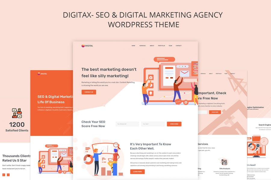 Digitax-SEO和数字营销机构主题