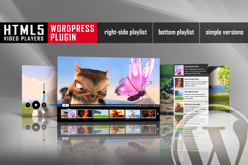 带有播放列表WordPress插件的HTML5视频播放器