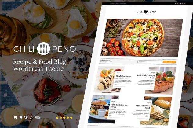 Chilipeno-食谱和食品WordPress主题