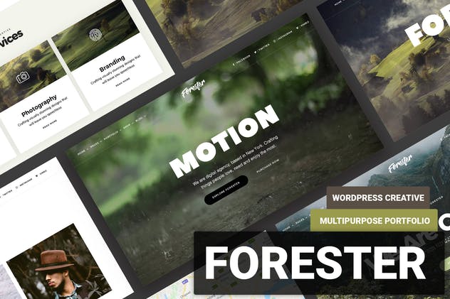 Forester-Elementor Onepage投资组合WordPress