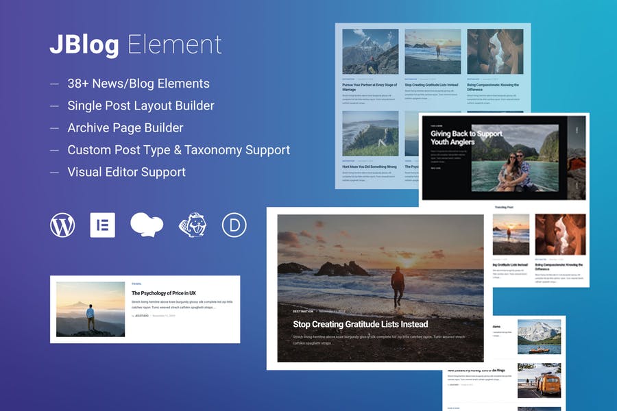 JBlog Elements-Elementor和WPBakery附加组件