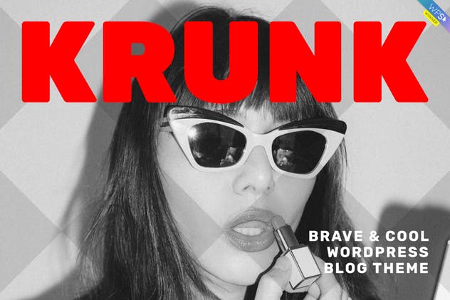 Krunk-勇敢而酷的WordPress博客主题