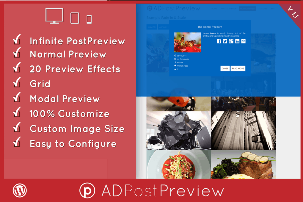 AD Post Preview广告发布预览WordPress插件