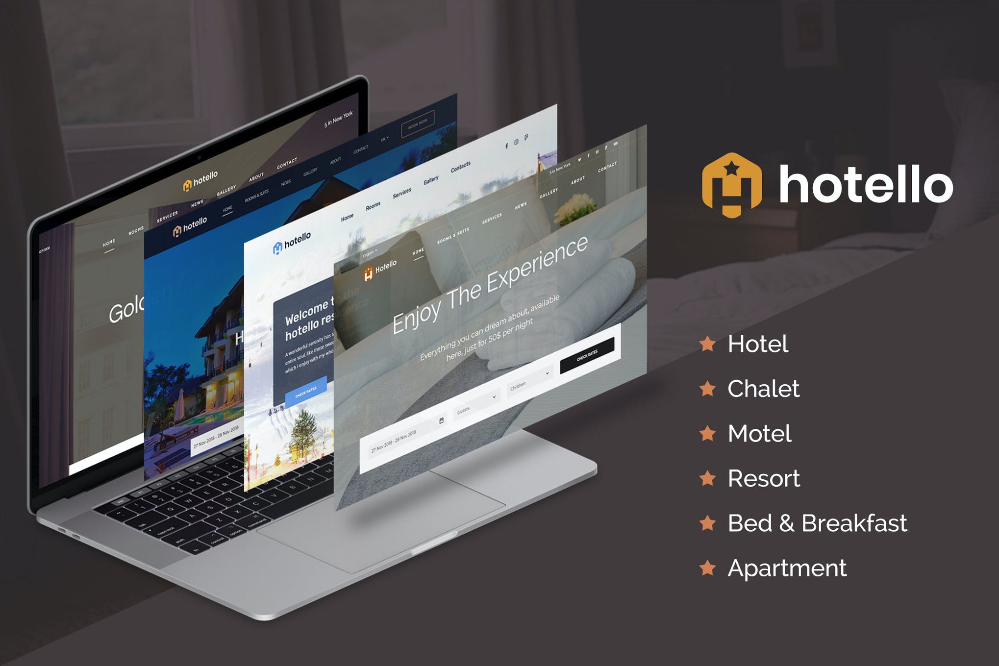 Hotello-酒店WordPress主题