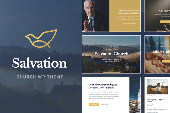 Salvation-教堂与宗教WP主题