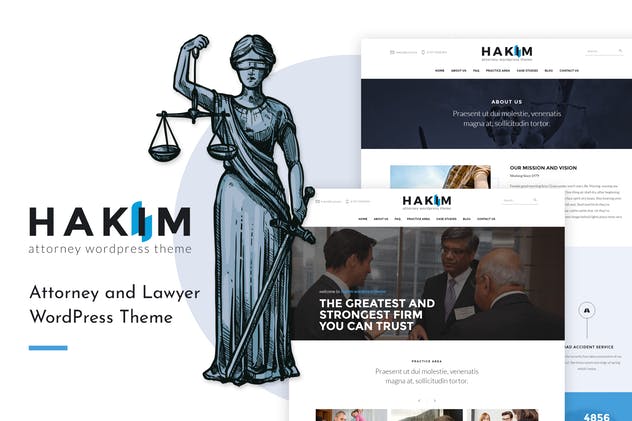 Hakim| 律师和律师WordPress主题
