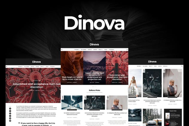 Dinova-另类杂志Gutenberg主题