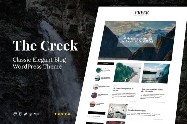 Creek-经典优雅博客WordPress主题