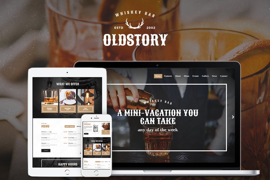 OldStory-威士忌吧| 酒吧| 餐厅WP主题