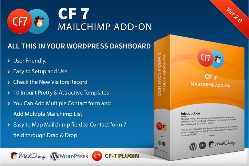 CF7 7 Mailchimp附加组件