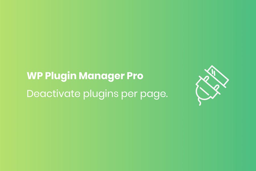 WP Plugin Manager Pro-每页停用插件