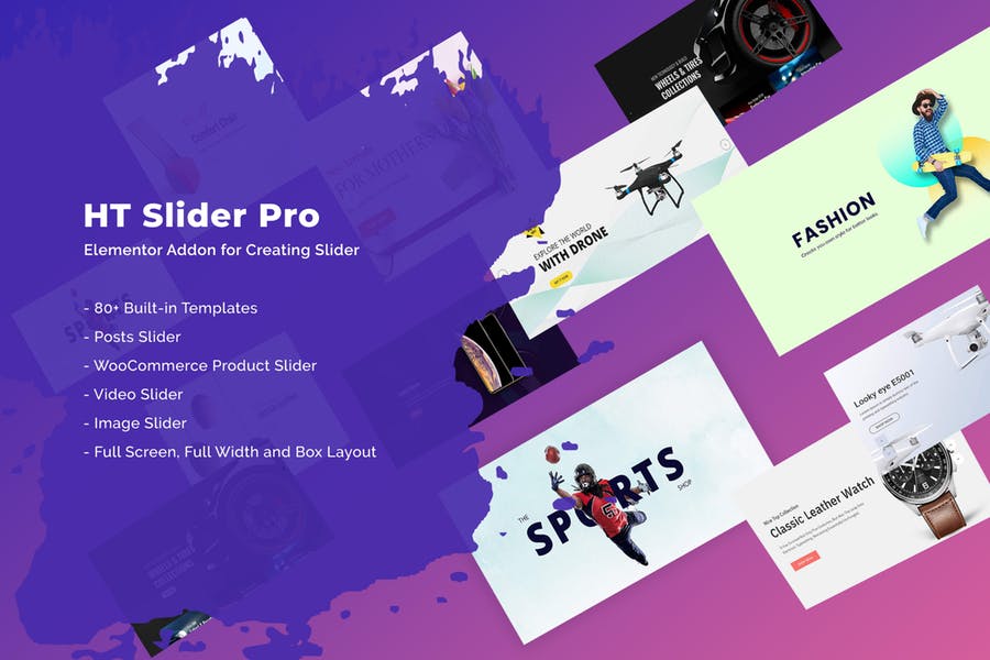 HT Slider Pro对于Elementor