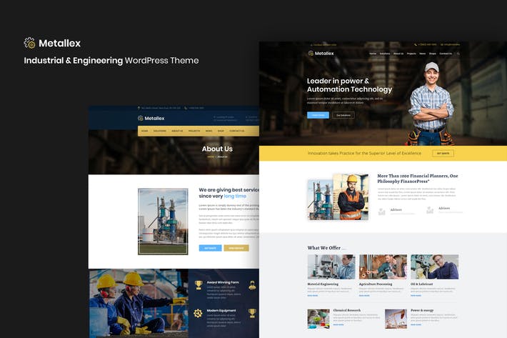 Metallex-工业和工程WordPress