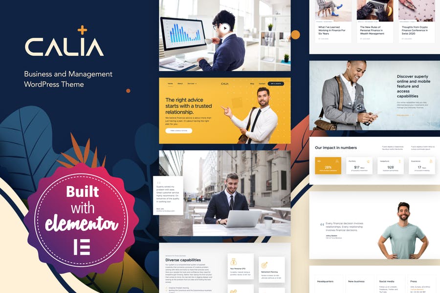 Calia-商业和管理WordPress主题