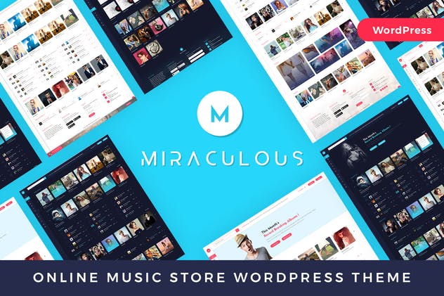 Miraculous-在线音乐商店WordPress主题
