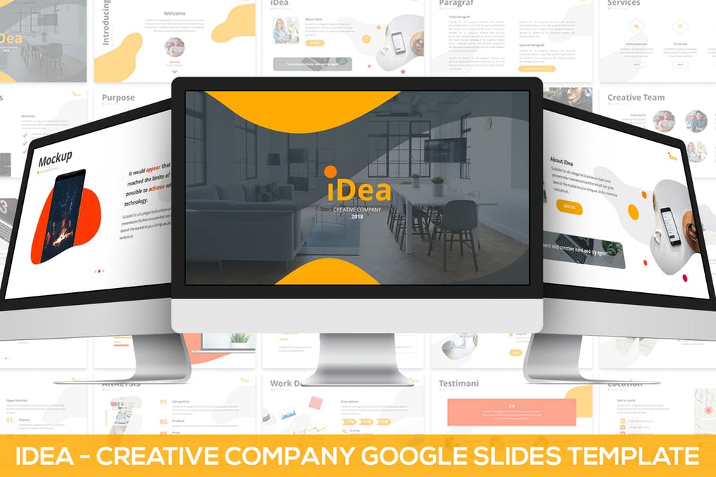 iDea-Creative Company Google幻灯片模板