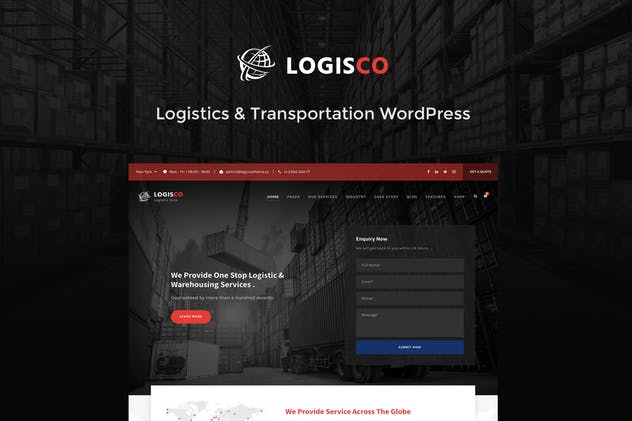 Logisco-物流与运输WordPress